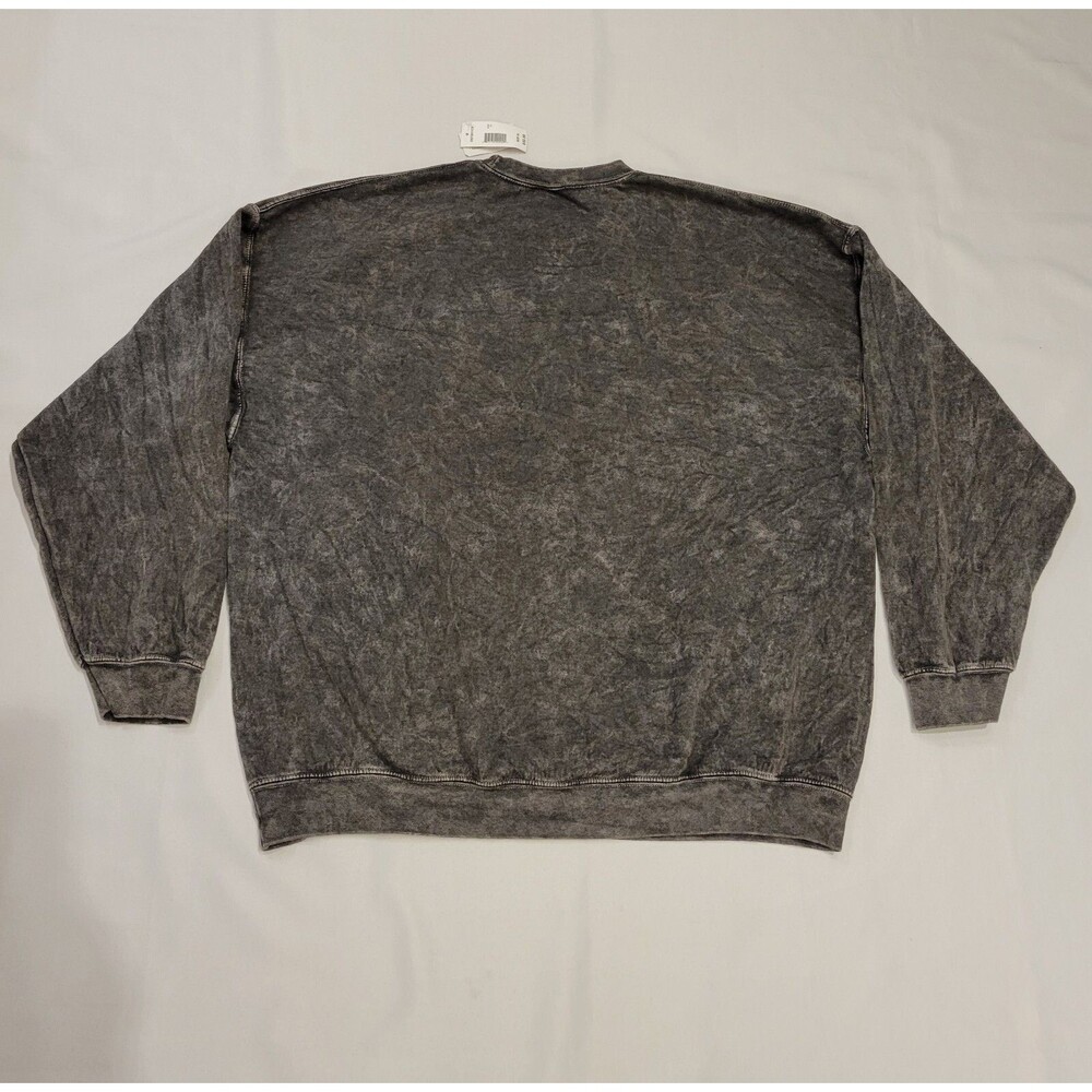 NWT Def Leppard Crew Neck Sweatshirt Womens XL High N Dry Black Mineral Wash - Picture 3 of 10